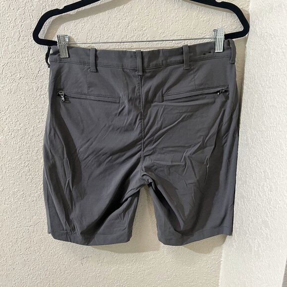 J Crew Stretch Chino Shorts Size 30 Length Inseam 9" Dark Gray EUC Casual Grey - Picture 3 of 3